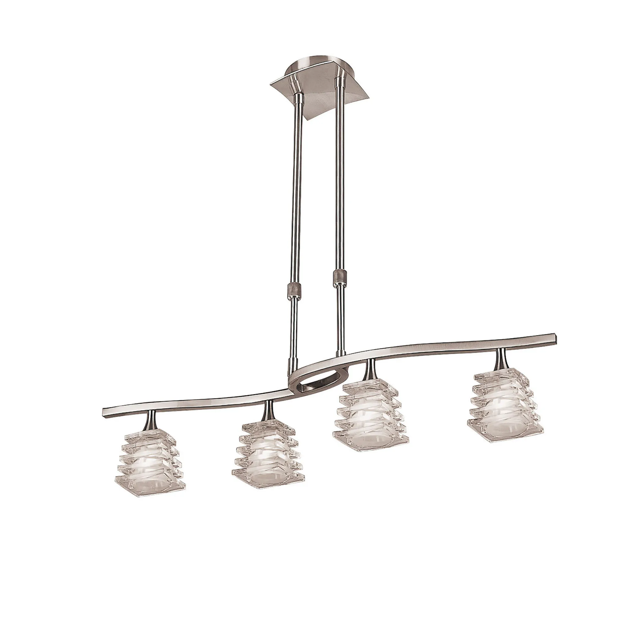 M0017  Keops Telescopic Linear Pendant 4 Light